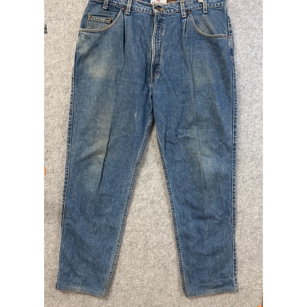 Levi's 546 Jeans Orange Tab Vintage Blue Jeans Made in USA Loose Pleated W40 L34